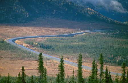 Dalton Highway Alaskaの写真素材