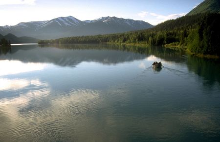 Kenai Lake Alaskaの写真素材