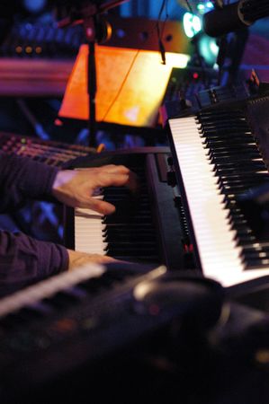 Keyboardplayerの写真素材