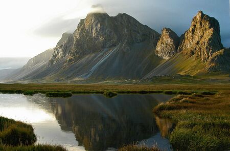 Nordic Cliff Landscapeの写真素材