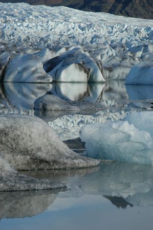 Iceberg in Glacier Lake (Iceland)の写真素材
