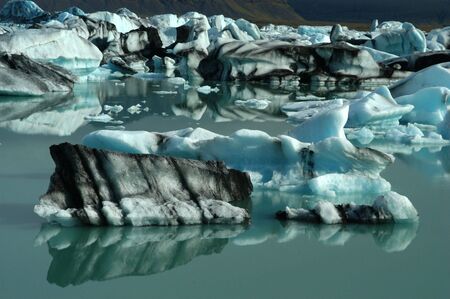  Jokulsarlon Glacier Lake in Icelandの写真素材