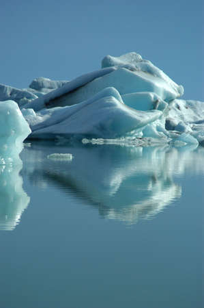 Jokulsarlon Glacier Lake in Icelandの写真素材