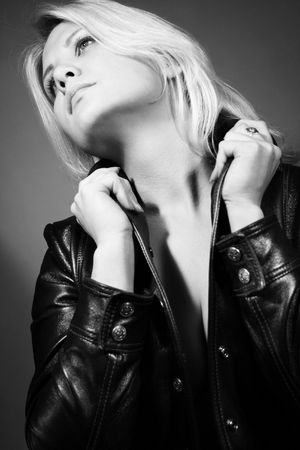 Fashion art photo. Portrait of beautiful womanの写真素材