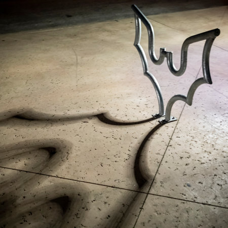 Bat sculpture in downtown Austin, Texasのeditorial素材