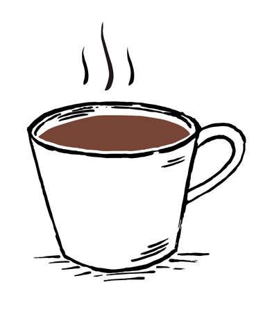 How coffee mug illustrationの写真素材