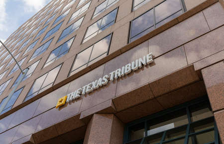 Exterior shot of the Texas Tribune buildingのeditorial素材