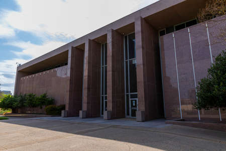 Exterior shot of the Supreme Court building in Ausin, Texasのeditorial素材