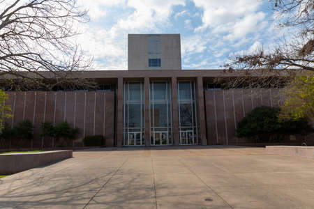Exterior shot of the Supreme Court building in Ausin, Texasのeditorial素材
