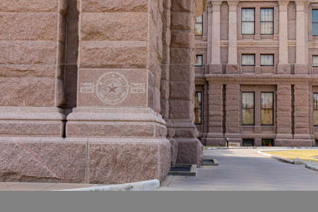 Texas Capitol building exterior taken during the day in Austin, Texasのeditorial素材