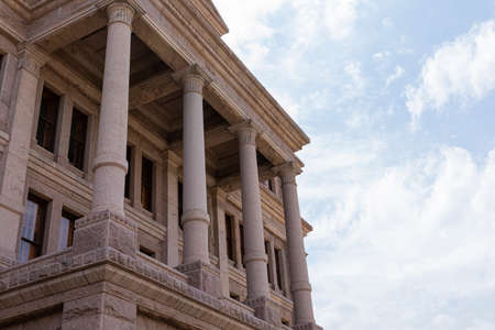Texas Capitol building exterior taken during the day in Austin, Texasのeditorial素材