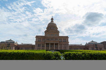 Texas Capitol building exterior taken during the day in Austin, Texasのeditorial素材