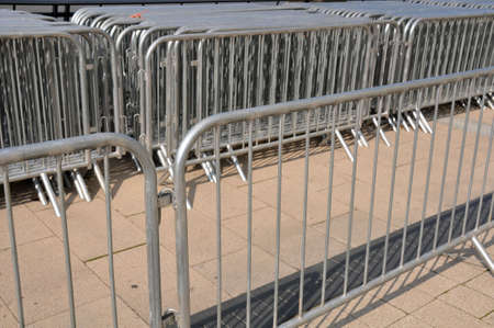 crowd barriersの写真素材