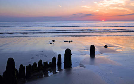 Westward Ho  beach, North Devon, Englandの写真素材