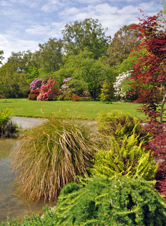 The English style Botanical Gardens, Christchurch, New Zealand の写真素材