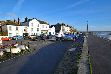 Appledore,North Devon,England,UK, 5th April 2017. Early morning on the quay at Appledore, a small fishing and tourist village at the estuary of the Taw and Torridge rivers.のeditorial素材