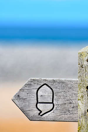 Southwest coast path signの写真素材