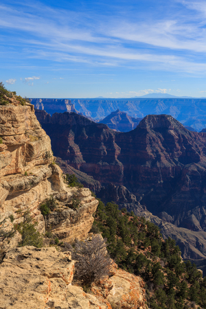 Beautiful Landscape of Grand Canyon from North Rim, Arizona, United Statesの写真素材