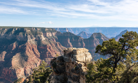 Beautiful Landscape of Grand Canyon from the north rim. Arizona USの写真素材