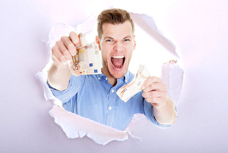 Ripped Paper - Space for own Textの写真素材