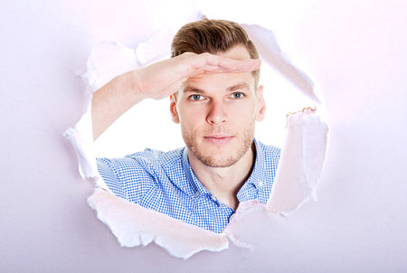 Ripped Paper - Space for own Textの写真素材