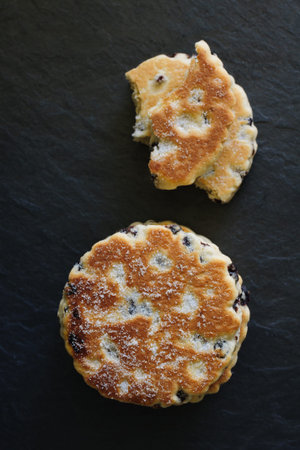 Welsh cakes a traditional griddle cake