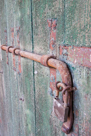 an old gate of the wood の写真素材