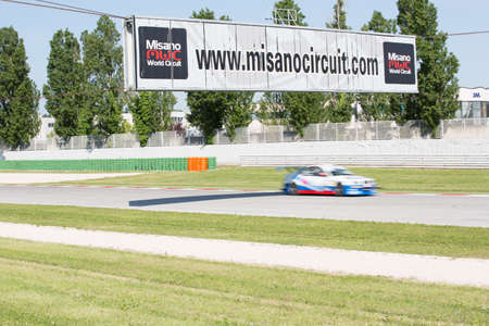 MISANO ADRIATICO, Rimini, ITALY - May 10:  A BMW M3 E46 driven by MELONI Paolo (ITA) and TRESOLDI Massimiliano (ITA), W&D Racing Team during the C.I.Turismo Endurance  on May 10, 2014 in Misano Adriatico, Rimini, Italy.のeditorial素材