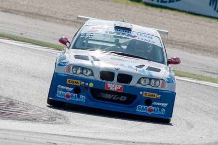 MISANO ADRIATICO, Rimini, ITALY - May 10:  A BMW M3 E46 driven by MELONI Paolo (ITA) and TRESOLDI Massimiliano (ITA), W&D Racing Team during the C.I.Turismo Endurance  on May 10, 2014 in Misano Adriatico, Rimini, Italy.のeditorial素材
