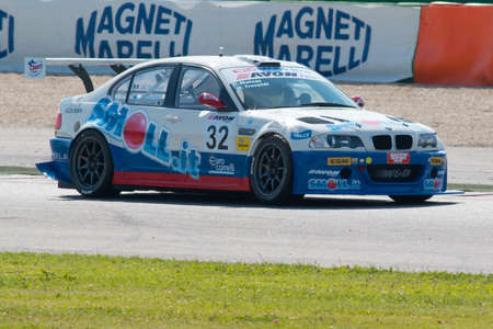 MISANO ADRIATICO, Rimini, ITALY - May 10:  A BMW M3 E46 driven by MELONI Paolo (ITA) and TRESOLDI Massimiliano (ITA), W&D Racing Team during the C.I.Turismo Endurance  on May 10, 2014 in Misano Adriatico, Rimini, Italy.のeditorial素材
