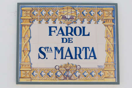 Farol de Santa Marta at Cascais, Lisbon.の写真素材