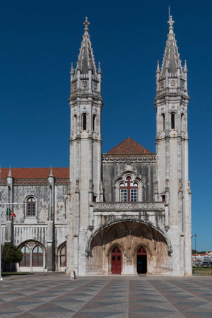 monastery Jeronimos in Belem, near Lisbon, famous monastery in Portugalの写真素材