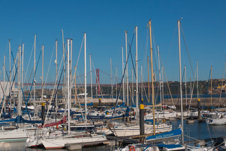 25th of April (25 de Abril in Portuguese) bridge in Lisbon, Portugalのeditorial素材