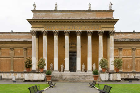 View of a museum in a city, Vatican Museums, Vatican City, Rome, Rome Province, Lazio, Italyのeditorial素材