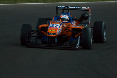 Imola, Italy - October 11, 2014: Dallara F312 â€“ Mercedes of kfzteile24 MÃ¹cke Motorsport ...