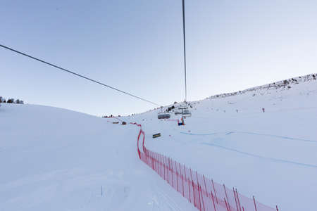 Val Gardena, Italy 19 December 2014. A general view during the Menのeditorial素材