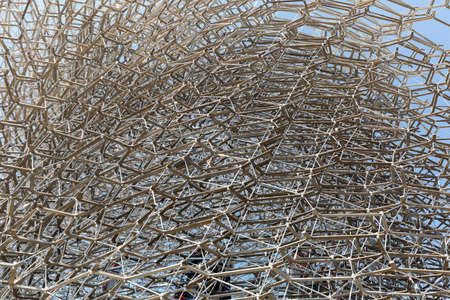 Milan, Italy, 12 August 2015: Detail of the United Kingdom pavilion
at the exhibition Expo 2015 Italy.のeditorial素材