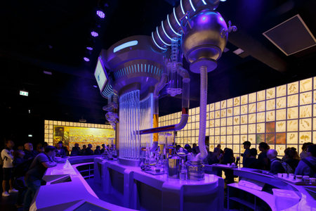 Milan, Italy, 13 September 2015: Inside Russian pavillion of EXPO 2015, in Milan.