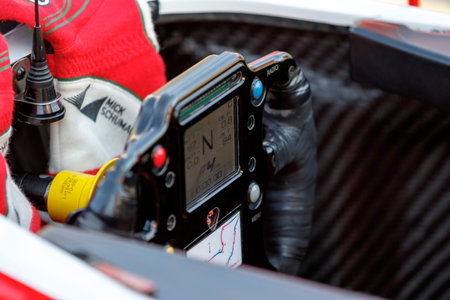 Imola, Italy - September 25, 2016: A Tatuus F4 T014 Abarth of Prema Power Team team, driven by Schumacher Mick,  the Italian F4 Championship Powered by Abarth in Autodromo Enzo & Dino Ferrari , in Imola, Italy.のeditorial素材