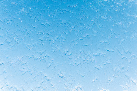 Aqua background. Product space next to clean water streams and water splashes and drops. water background for advertising and product placementの写真素材