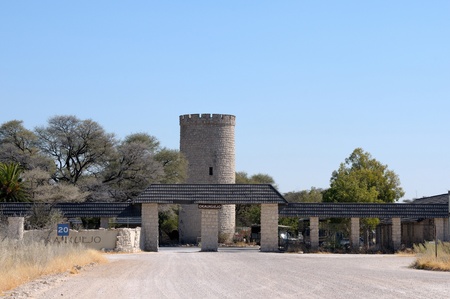 The Okaukeujo Rest Camp in the Etosha National Park, Namibiaのeditorial素材