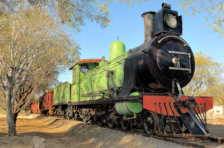 Historical steam train engine at the Womenのeditorial素材