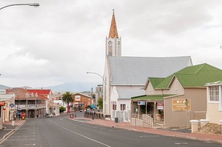 CALEDON, SOUTH AFRICA - DECEMBER 25, 2014: Street scene in Caledon, an important town in the Overberg region in the Western Cape Province of South Africa.のeditorial素材