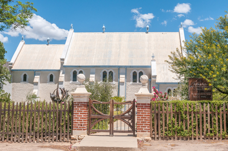 PRINCE ALBERT, SOUTH AFRICA - JANUARY 2, 2015: St. John the Baptist Anglican Church in Prince Albert, South Africaのeditorial素材