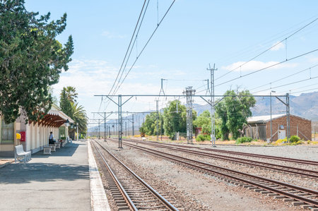 MATJIESFONTEIN, SOUTH AFRICA - DECEMBER 2, 2014: Historic Matjiesfontein station in the Western Cape Province of South Africa The whole town is a national monument.のeditorial素材