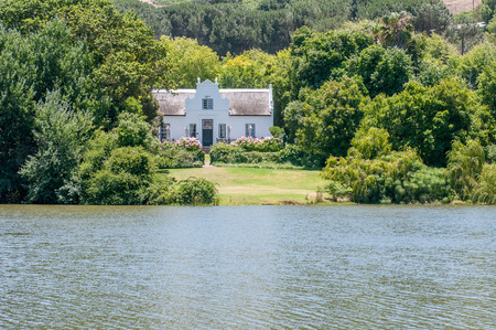 KUILS RIVER, SOUTH AFRICA - DECEMBER 15, 2014: Restaurant on the wine farm Zevenwacht, one of numerous wine farms in the vicinityのeditorial素材