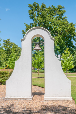 CAPE TOWN, SOUTH AFRICA - DECEMBER 15, 2014:  Slave bell on the farm Lourensford near Somerset Westのeditorial素材