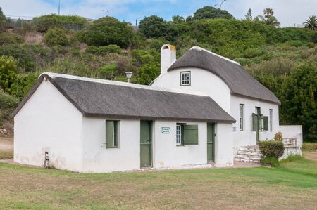 MOSSELBAY SOUTH AFRICA  DECEMBER 30 2014: Historic Munrohoek cottages on the premises of the Dias Museumのeditorial素材