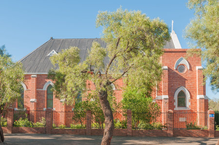 KIMBERLEY SOUTH AFRICA  APRIL 5 2015: The St Andrews Presbyterian Church in Beaconsfield in Kimberley was completed in 1905のeditorial素材