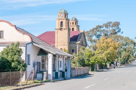 REDDERSBURG, SOUTH AFRICA - APRIL 26, 2015: A Street scene in Reddersburg in the Free State Province of South Africaのeditorial素材